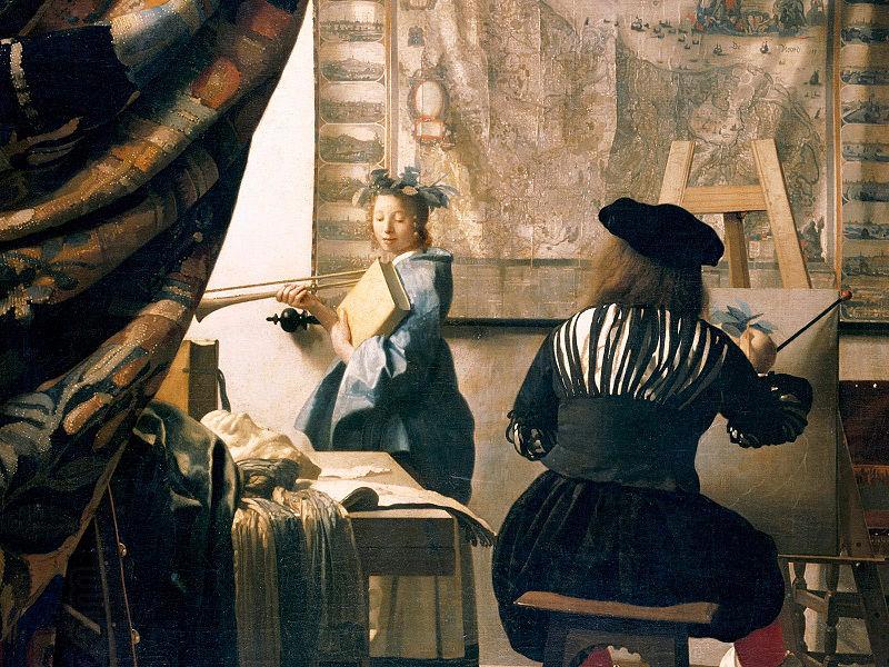 Johannes Vermeer Art of Painting China oil painting art